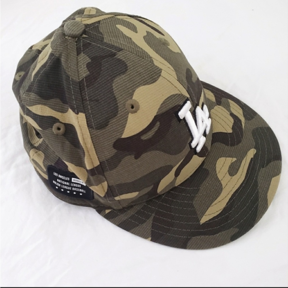New Era LA Dodgers camo cap camouflage mlb Los Angeles baseball fitted size 7